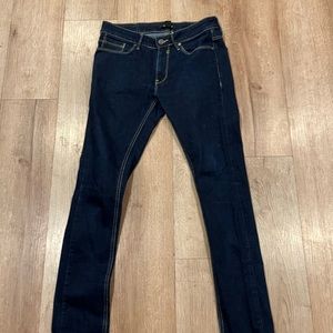 Men’s dark blue forever 21 skinny jeans
